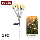 Kit 2 ou 4 Luzes Solares Vagalume Firefly – Branco Quente | Balizador de Jardim Impermeável IP44 – Lyn Decor