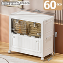 Caixa Organizadora Dobrável Empilhável Lyn Decor – 3 ou 5 Camadas | Portas Magnéticas, Rodinhas e Estrutura Reforçada | Tamanhos 40cm, 58cm e 60cm