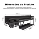 2 Camadas Prateleira Organizadora Cozinha Moderna Multiuso Alumínio Porta Tempero e Utensílios