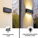 Kit 8 Luminária Arandela Solar 6 8 e 10 LED Luz Branco Quente para Parede a Prova dágua Spot parede