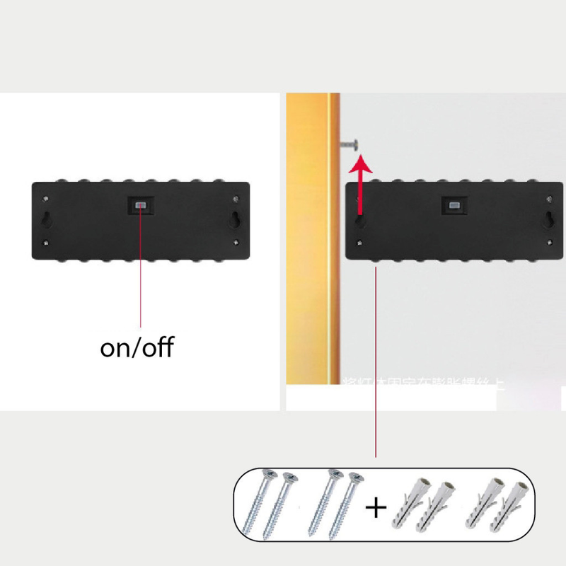 Kit 8 Luminária Arandela Solar 6 8 e 10 LED Luz Branco Quente para Parede a Prova dágua Spot parede
