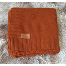 Manta Bebê de Tricô 85x85cm | Cobertor Saída Maternidade Macio e Antialérgico