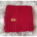 Manta Bebê de Tricô 85x85cm | Cobertor Saída Maternidade Macio e Antialérgico