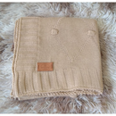 Manta Bebê De Tricô Cobertor Saida Maternidade Pipoquinhas