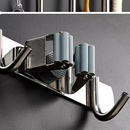 Suporte Inox De Parede 7 ou 9 Ganchos Porta Vassoura Mop Rodo Utensílios de Limpeza JH